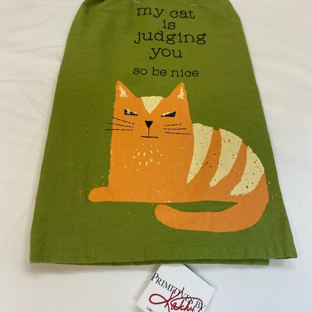 💕Primitives by Kathy ~ tea towel 💕